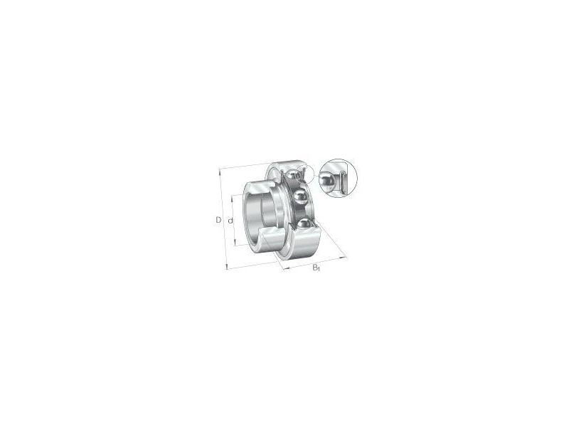 INA RALE25-XL-NPP RADIAL INSERT BALL BEARING