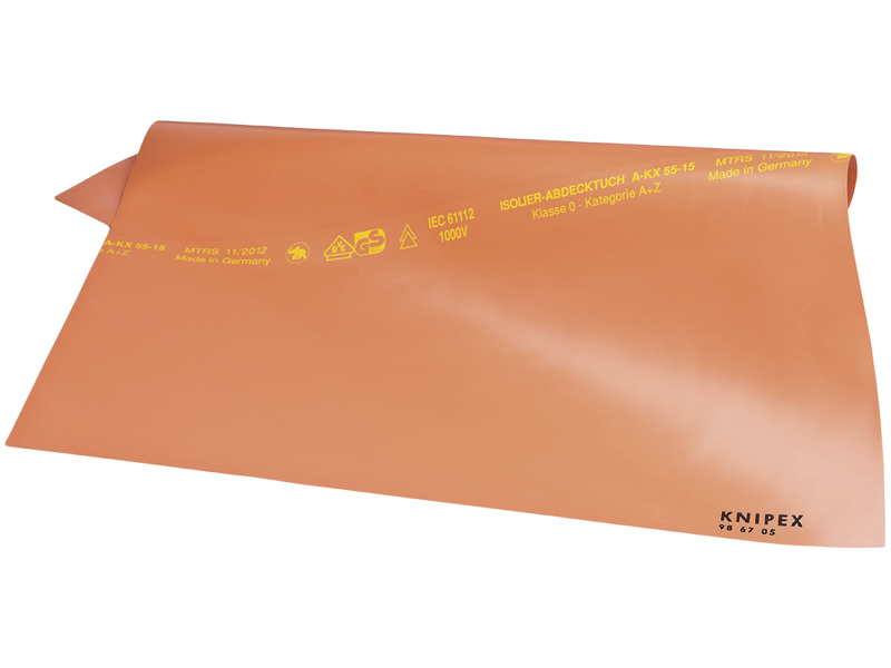 KNIPEX 98 67 05 DÆKDUG AF GUMMI 500x500 1000V