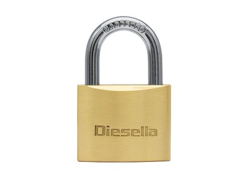 DIESELLA HÆNGELÅS LARGE 40MM MESSING 'KEYED ALIKE'