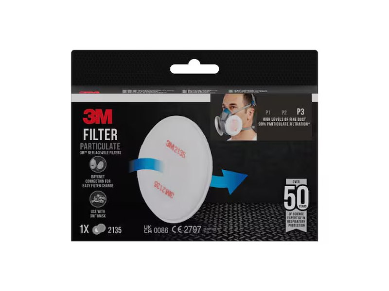 3M PARTIKELFILTER 2135 P3 T/6000- OG 6500-SERIE, 2STK