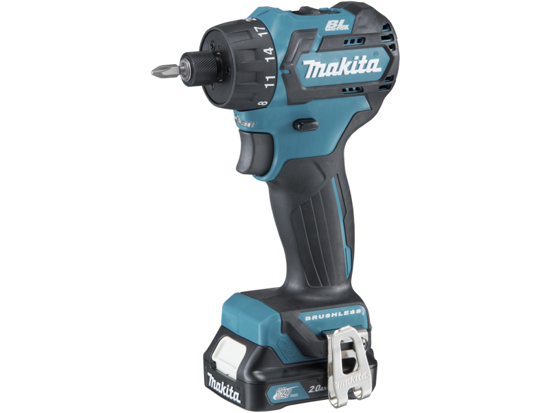 MAKITA AKKU/BOREMASKINE F/BITS 10.8V INCL 2 BATT.2,0AH +LADER