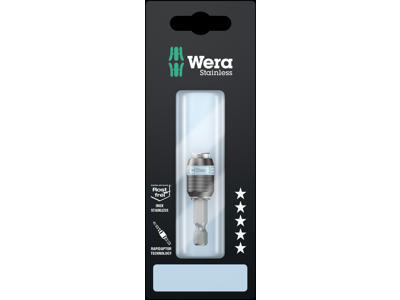 Wera 3888/4/1 K SB Rapidaptor Universal Bit Holder, stainless, 1/4" x 50 mm