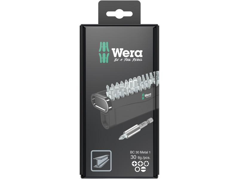 WERA Bit-Check 30 Metal 1 SB, 30 DELE