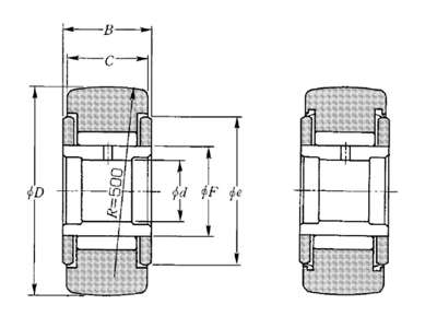 NTN NATV25LL/3AS YOKE TYPE TRACK ROLLER 25X52X25