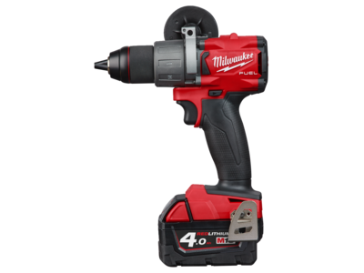 MILWAUKEE BOREMASKINE M18 FDD2-402C 2XBATT. 4.0AH + LADER KULFRI I PAPKASSE