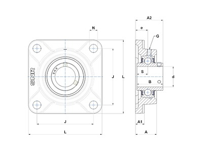 NTN UCF216D1 FLANGED HOUSING UNIT