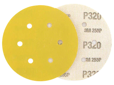 3M SLIBERONDEL HOOKIT 255P 6 HULLER P150 150MM