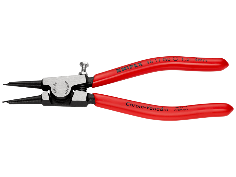 KNIPEX 46 11 G0 LÅSERINGSTANG M/JUSTERSKRUE UDV. Ø1,5-4 140 MM