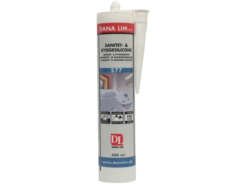 DANA SANITET- & BYGGESILICONE PATRON 300 ML - NR 577