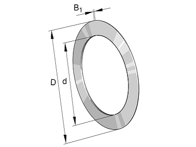 INA AS1024 AXIAL BEARING WASHER