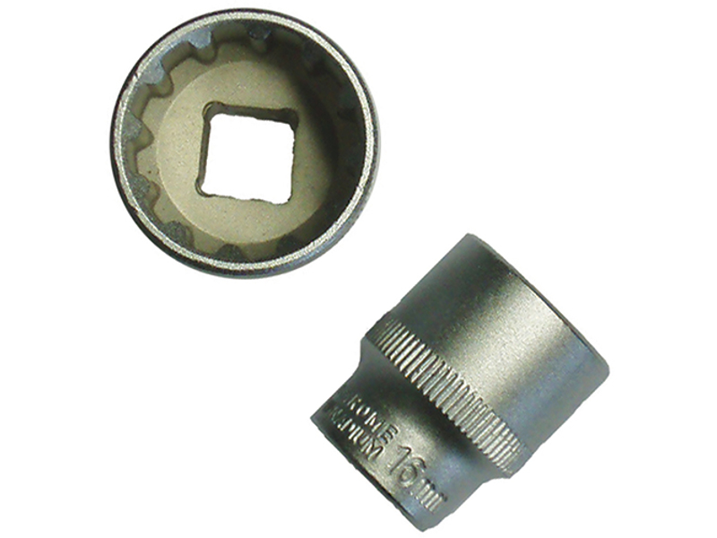 BATO 12308 SPLINELOCK TOP KORT 3/8" FIRKANT - 8 MM X 28MM