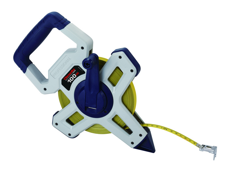 DIESELLA GAFFELBÅNDMÅL 100M STÅLBÅND I GUMMIBELAGT ABS HUS