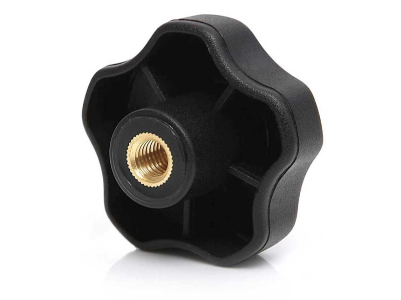 RENCOL 10831U STJERNEGREB MAT Ø 40MM M6    M/MESSING BØSN.