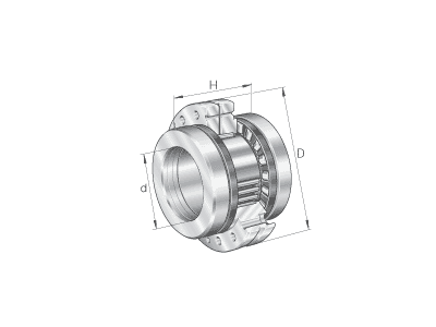 INA ZARF60150-L-TV-A NEEDLE ROLLER/AXIAL CYLINDRICAL ROLLER