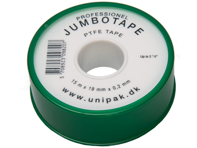 TEFLON JUMBOTAPE PTFE 19X 0,2MM X 15M