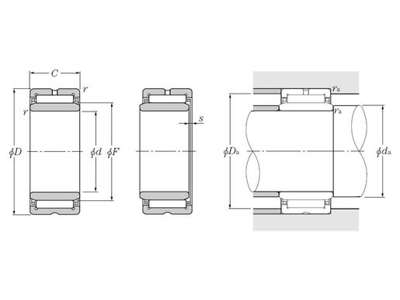 NTN NÅLELEJE NK1416rR+1R10x14x16 10X22X16 M/INDERRING