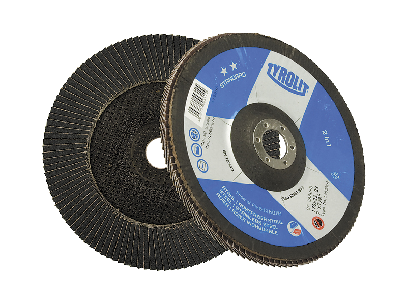 TYROLIT LAMELSKIVE 27XLA Ø115 ZA80Q-B 115MM K80 STÅL/INOX 27LA STANDARD