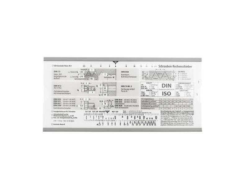 DIESELLA GEVINDLÆRE DIAGRAM FOR METRISK DIN GEVIND, DIMENSIONER, 