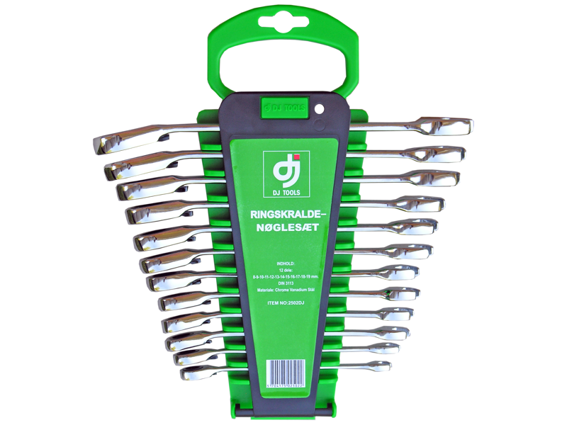 RINGSKRALDENØGLESÆT  8-9-10-11-12-13-14-15-16-17-18-19MM