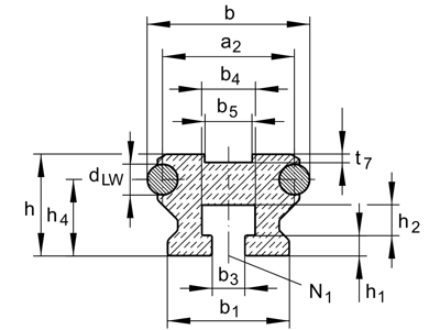 INA LFS52-NZZ SKINNE M/NOTGANG STK.