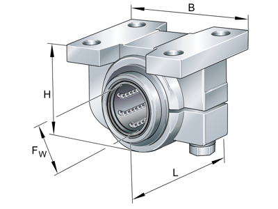 INA KGBA40-PP-AS LINEAR BALL BEARING UNIT