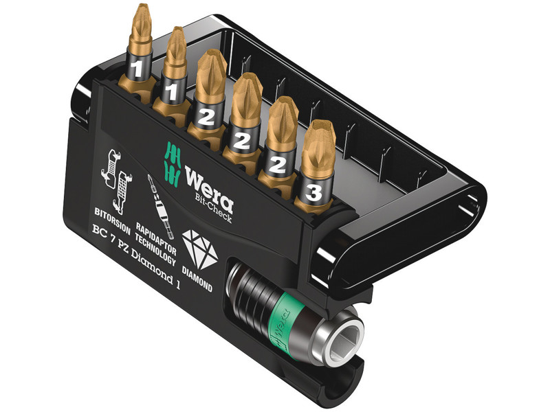 WERA Bit-Check 7 PZ Diamond 1, 7 DELE