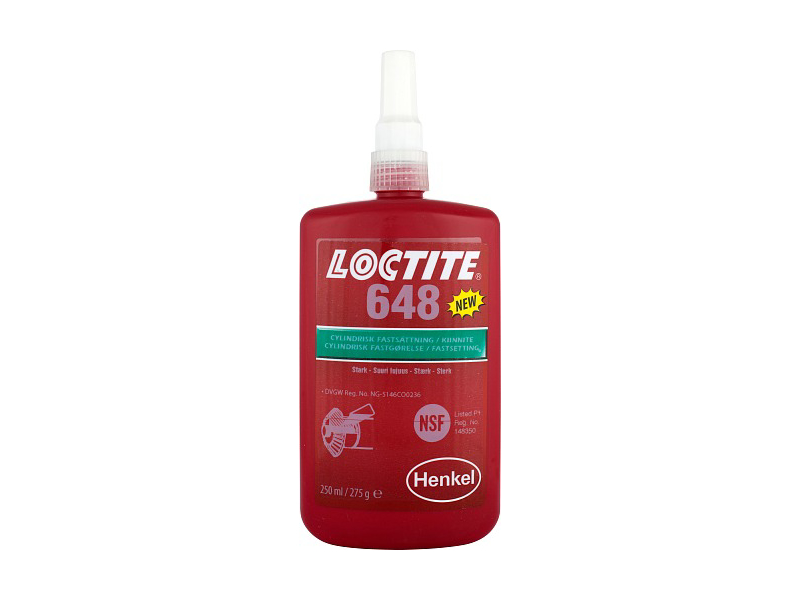 LOCTITE 648 250 ML FASTGØRELSE "HØJ STYRKE"