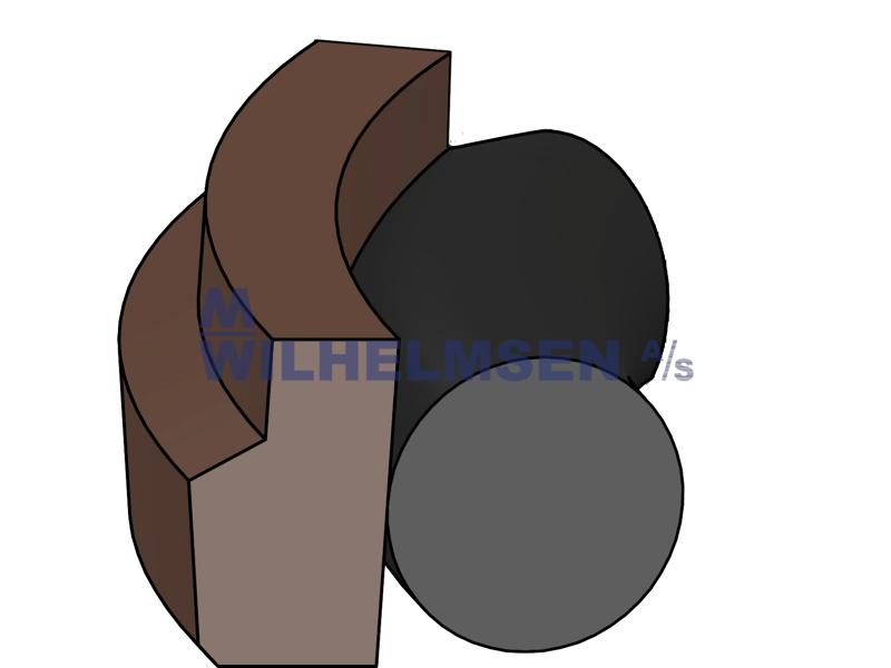 STEMPELTÆTNING 66X50X8,3 PTFE+BRONZE  PTFE+BRONZE 60 SHORE D/NBR 85 SHORE