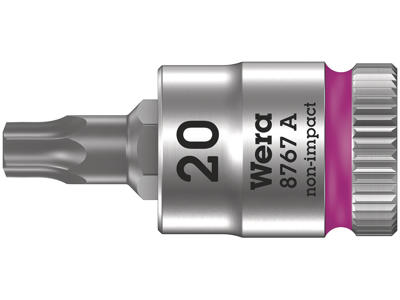 WERA TORX® ZYKLOP BIT-TOP MED 1/4"-TILSLUTNING 8767 A, TX 20 X 28 MM