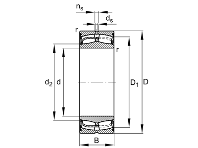 FAG 24126-BE-XL-2VSR-H40-C3 SPHERICAL ROLLER BEARING