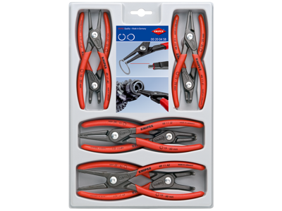 KNIPEX 00 20 04 SB LÅSERINGSSÆT 8 STK INDV. OG UDV.