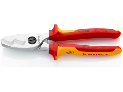 KNIPEX 95 16 200 KABELSAKS MAX Ø20MM 200MM TWIN SKÆR VDE-1000V