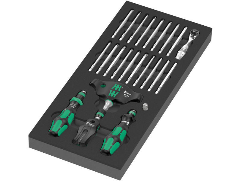 WERA SKUMGUMMIINDSATS KRAFTFORM KOMPAKT SKRALDE-SÆT 1 9752, 24 DELE