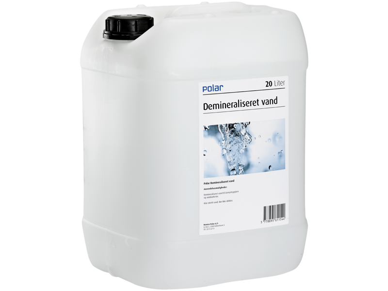 DEMINERALISERET VAND 20 LTR DEIONISERET VAND