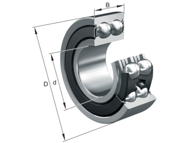 3202B.2RSR.TV ANGULAR CONTACT BALL BEARING