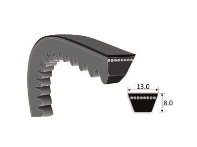 COGGED V-BELT AX 39,5