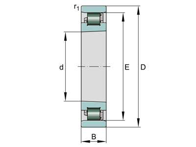 FAG N1012-D-K-PVPA1-SP-XL CYLINDRICAL ROLLER BEARING