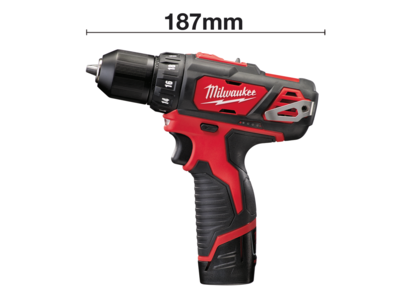 MILWAUKEE BOREMASKINE M12 BDD-202C BOREPATRON 2 X 2.0AH BATT + LADER