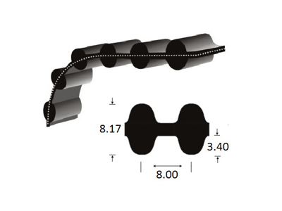 TANDREM 3048-D8M-20MM DOBBELT FORTANDET