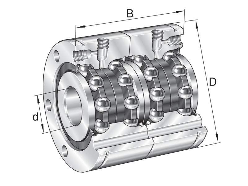 INA ZKLF3080-2RS-2AP-XL AXIAL ANGULAR CONTACT BALL BEARING