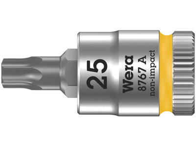 WERA TORX® ZYKLOP BIT-TOP MED 1/4"-TILSLUTNING 8767 A, TX 25 X 28 MM