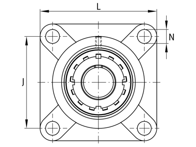 FAG UKF205-J7 FLANGED HOUSING UNIT
