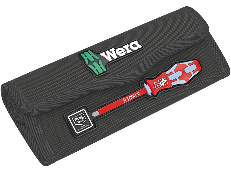 WERA FOLDETASKE TIL KRAFTFORM KOMPAKT VDE STAINLESS SÆT I OP TIL 8 DELE 9476, TOM, 180 X 80 MM