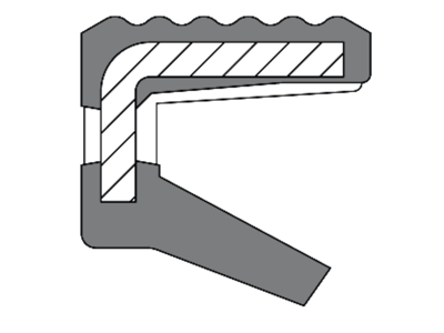 OLIETÆTNING 32X45X4 NBR U/FJEDER