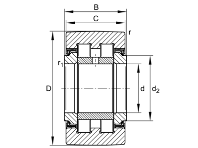 INA PWTR20-2RS-XL STØTTERULLE 20X47X25