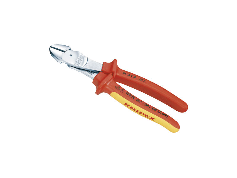 KNIPEX 74 06 180 KRAFT SIDEAFBIDETANG 180MM VDE-1000V