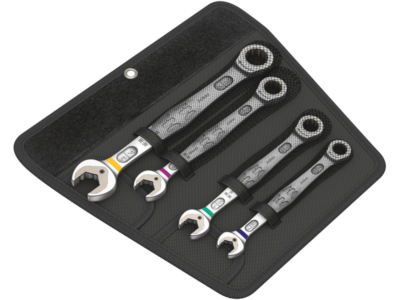 WERA GAFFEL-RINGSKRALDENØGLE-SÆT 6000 Joker 4 Imperial Set 1, TOMMEMÅL, 4 DELE