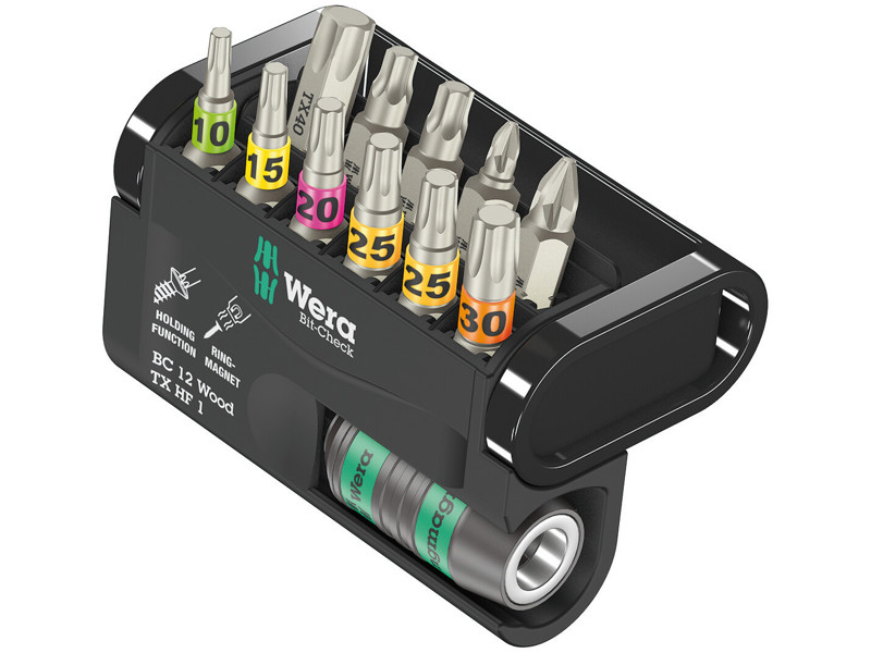 WERA Bit-Check 12 Wood TX HF 1, 12 DELE