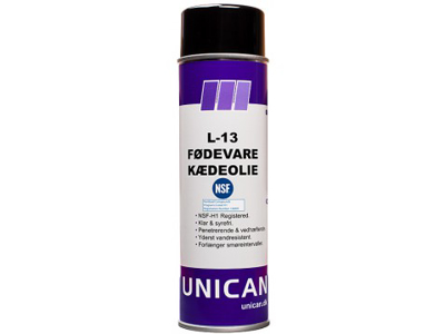 UNICAN L-13 FØDEVARE KÆDEOLIE 500 ML SPRAY