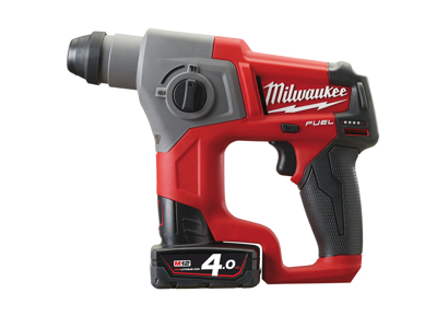 MILWAUKEE BOREHAMMER M12 CH-402C 2XBATT 4.0AH + LADER I PAPKASSE